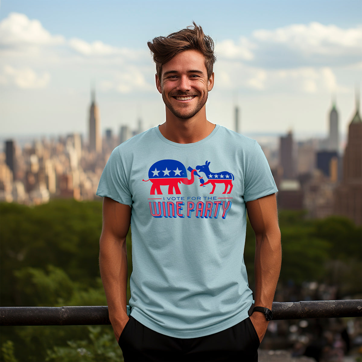 NEW Wine Party Unisex TShirt Chris's Stuff, Inc