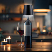 NEW! Wine Bottle Lamp - Black – Chris's Stuff, Inc