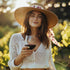 Sun Hat + Scarf – Wine Whisper