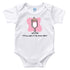 House White Baby Romper - Pink