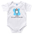 House White Baby Romper - Blue