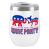 NEW Wine Party Insulated Tumbler in White