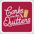 Wine Themed Sticker Corks are for Quitters – 3” x 3” Waterproof Vinyl Decals
