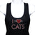 I Love Cats Rhinestone Tank Top