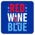 Funny Wine Coaster - RED WINE & BLUE