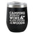 Camping Insulated Tumbler- Black