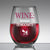 Wine: Because Democrats - Stemless Wine Glass