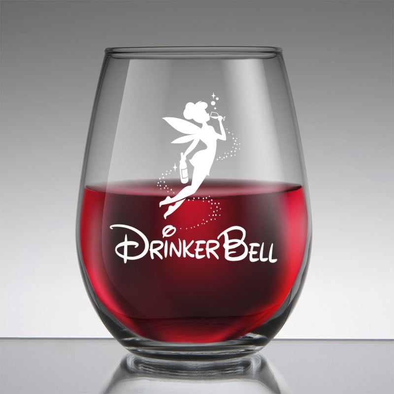 Drinker Bell - Stemless Wine Glass – Chris's Stuff, Inc