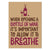 Allow to Breathe Greeting Card