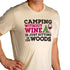 Camping Traditional Crew Neck Screen print T-Shirt