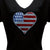 Heart Flag Rhinestone T-Shirt