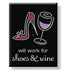 Shoes & Wine Magnet